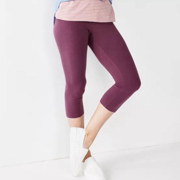 Sonoma | Pants u0026 Jumpsuits | Sonoma Widewaist Midrise Womens Capri Leggings  | Poshmark